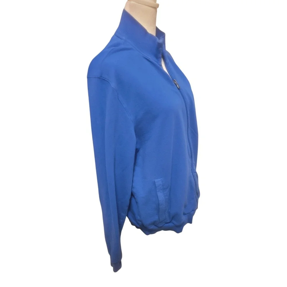 MICHAEL KORS Size M Women Cotton‎ Blend Full Zip Stand Collar Athletic Jacket